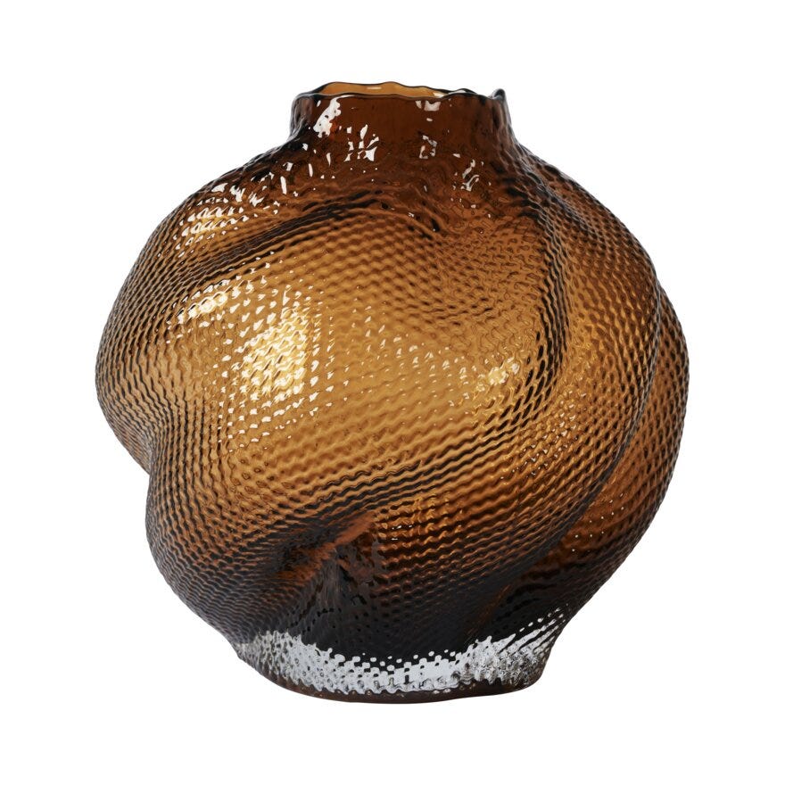 CLOUDS Vase H21 cm i Brun