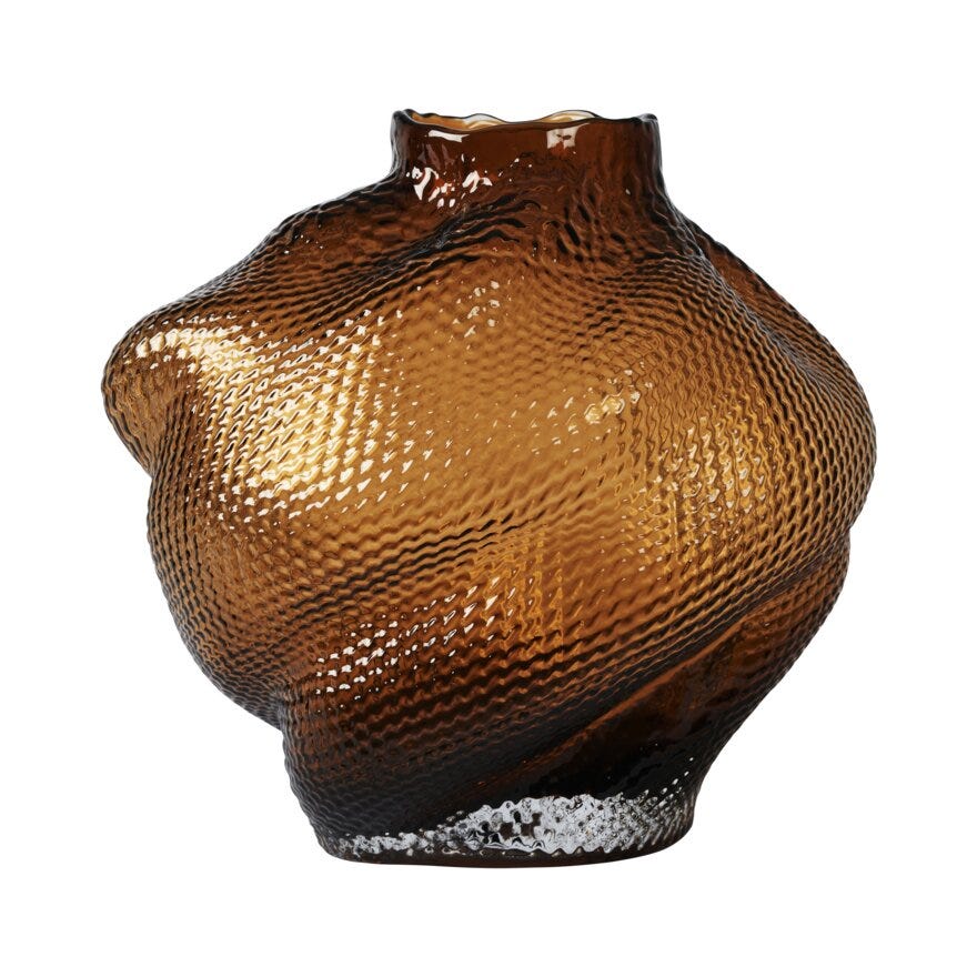 CLOUDS Vase H21 cm i Brun