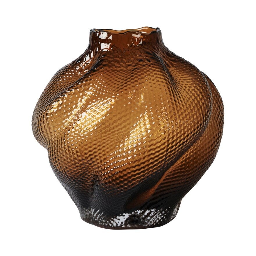 CLOUDS Vase H21 cm i Brun