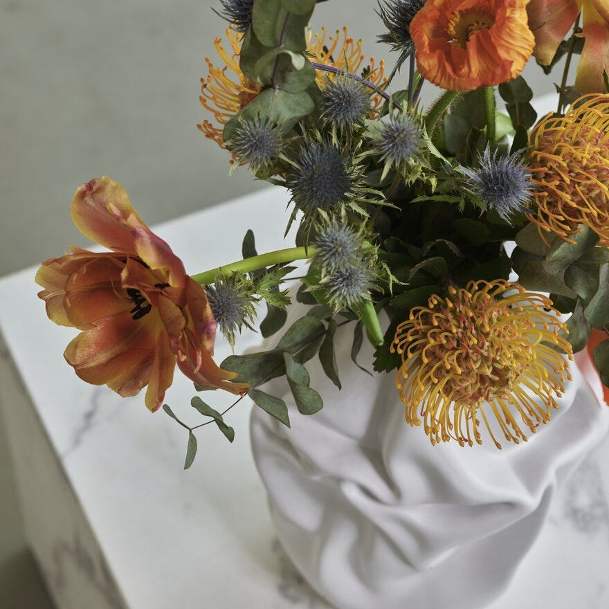 CHRYSANTHEMUM Kunstig blomst H60 cm i Beige/natur