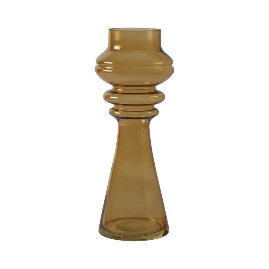 Sindig CURVES Vase H34 cm i Brun