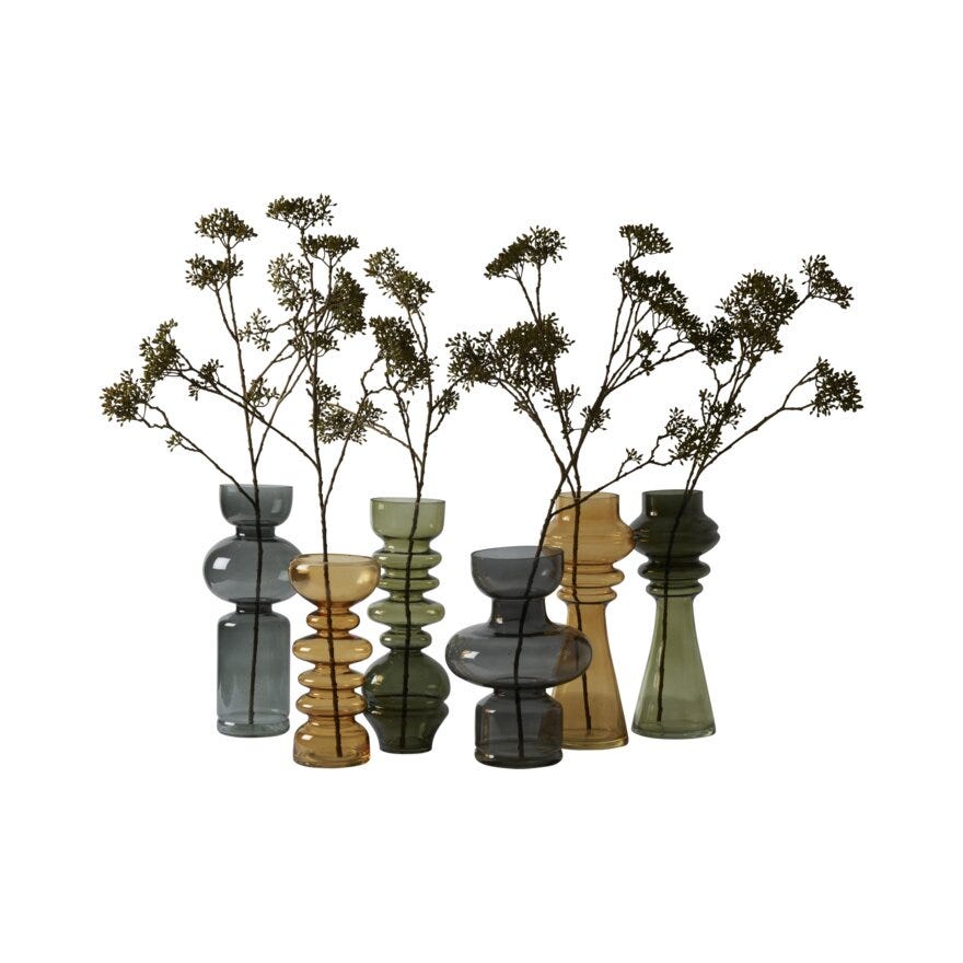 Sindig CURVES Vase H34 cm i Brun