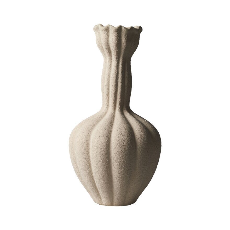 Sindig DESERT Vase H32 cm i Beige/natur
