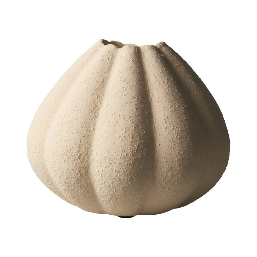 Sindig DESERT Vase H12 cm i Beige/natur