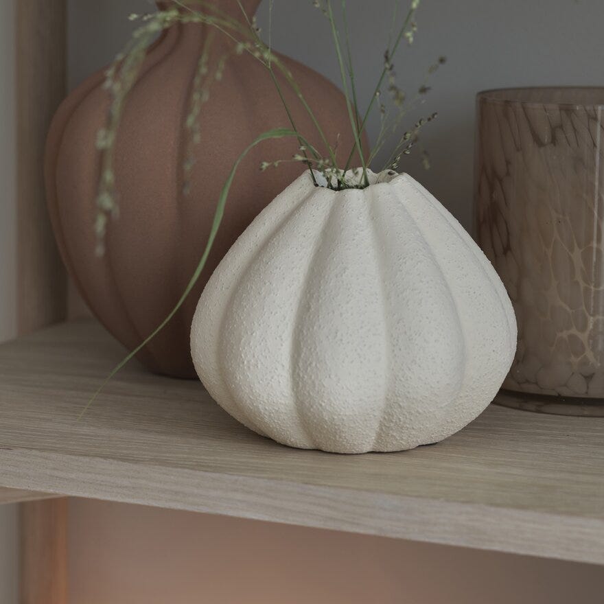 Sindig DESERT Vase H12 cm i Beige/natur