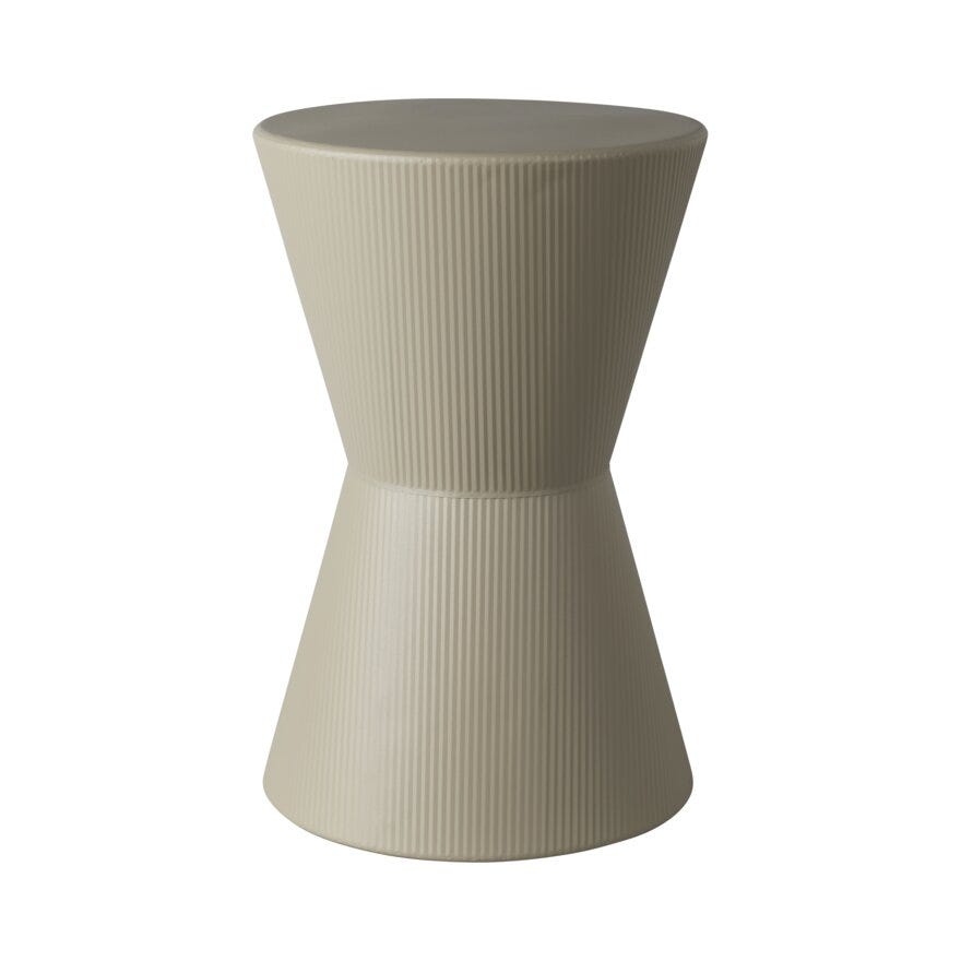 Sindig DRUM Pidestall H45 cm i Beige/natur