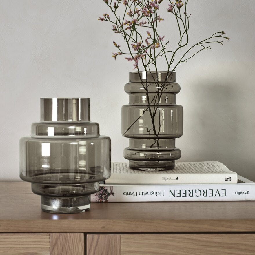 ERY Vase H18.5 cm i Brun