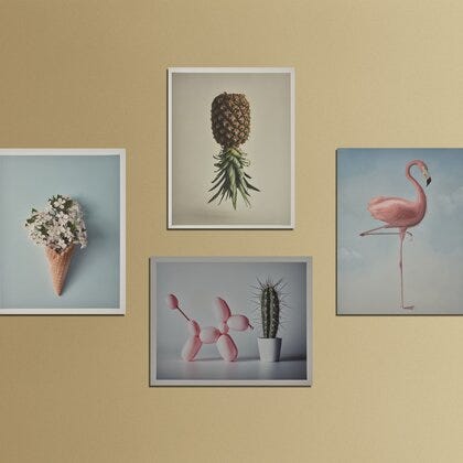 Anemones poster 50x40