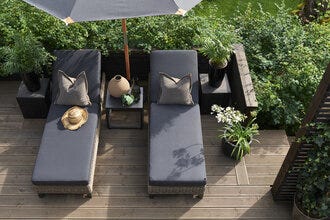 Signature Collection By Halvor Bakke GARDEN Solseng Tett flett 68x201 cm i Grå designet av Halvor Bakke