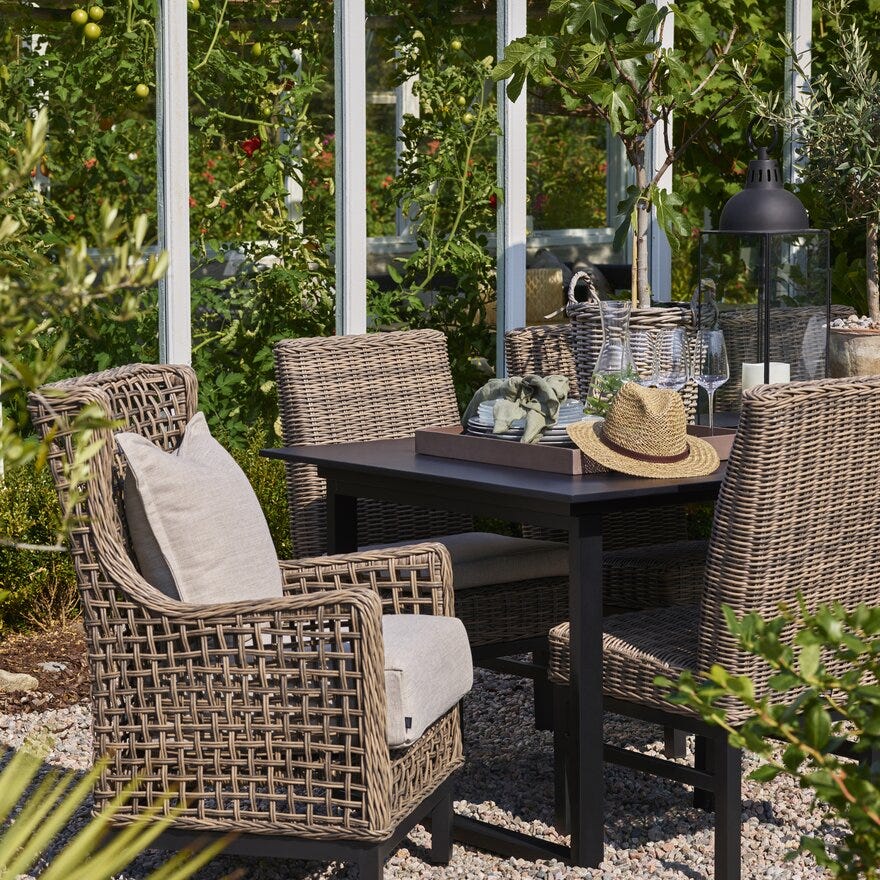 Signature Collection By Halvor Bakke GARDEN Spisestol med armlene i Beige/natur