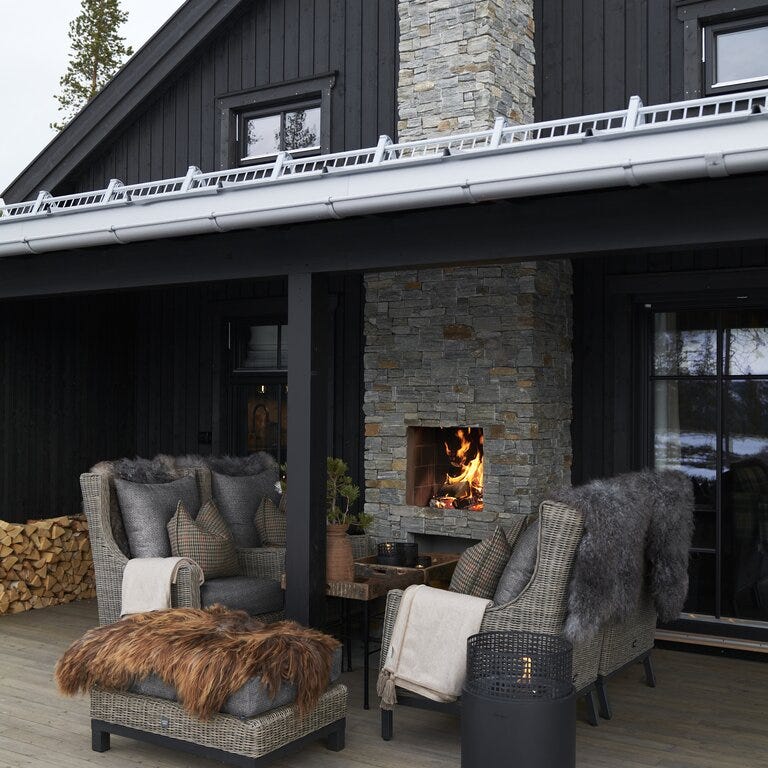 Signature Collection By Halvor Bakke GARDEN Lenestol i Beige/natur designet av Halvor Bakke