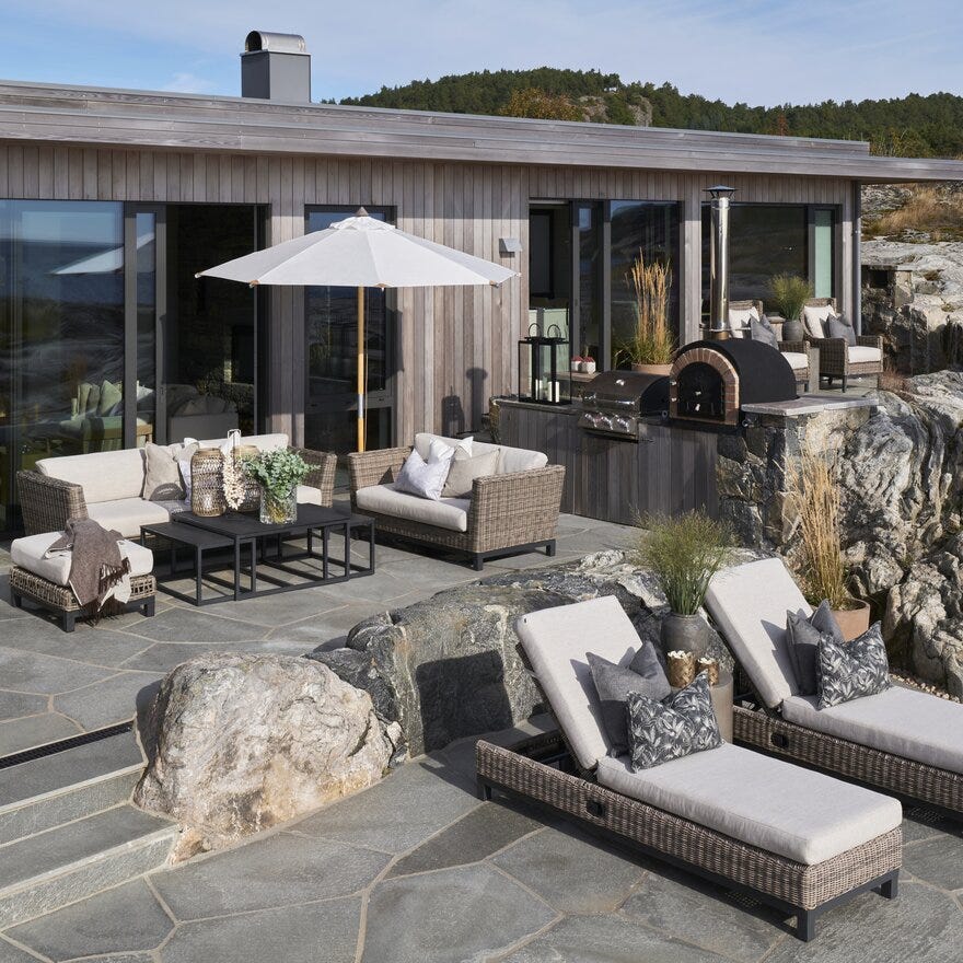 Signature Collection By Halvor Bakke GARDEN Parasoll Ø270 cm i Hvit