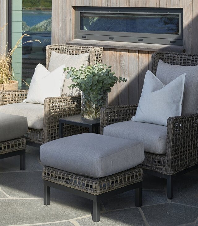 Signature Collection By Halvor Bakke GARDEN Loungestol Høy i Grå designet av Halvor Bakke