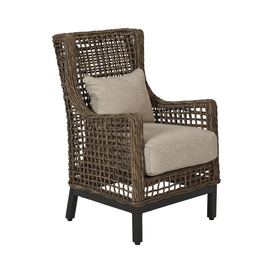 Signature Collection By Halvor Bakke GARDEN Spisestol med armlene i Beige/natur designet av Halvor Bakke