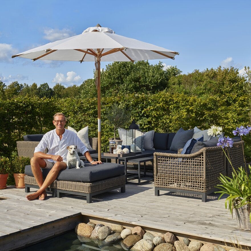 Signature Collection By Halvor Bakke GARDEN 2 seter med armlene i Grå