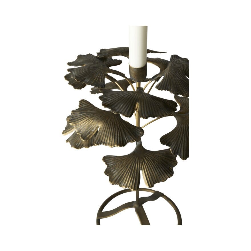 GINKGO Lysestake H33 cm i Gul