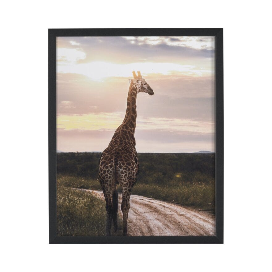 GIRAFFA Poster 40x50 cm i Grønn