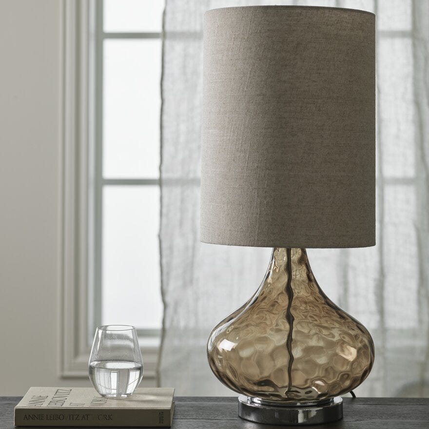 Sindig HARRISON Bordlampe Ø29 cm i Brun