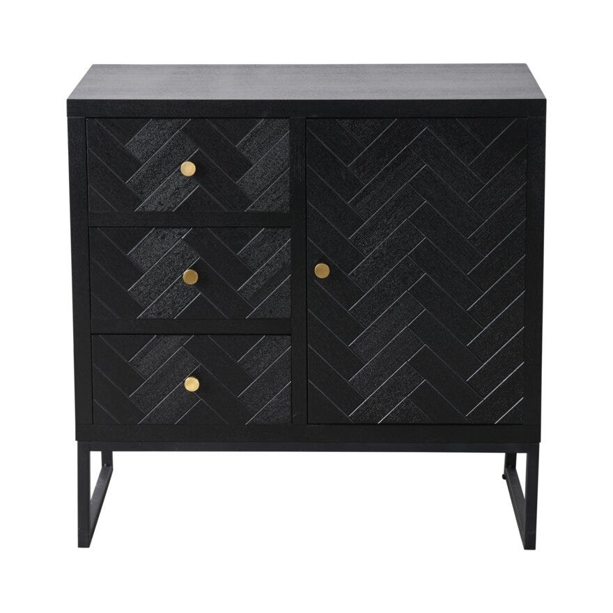 Sindig HERRING Kommode B:80 cm i Svart