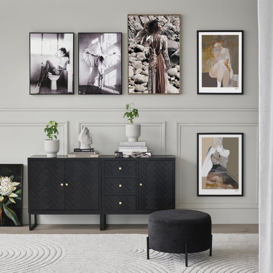 Sindig HERRING Kommode B:80 cm i Svart