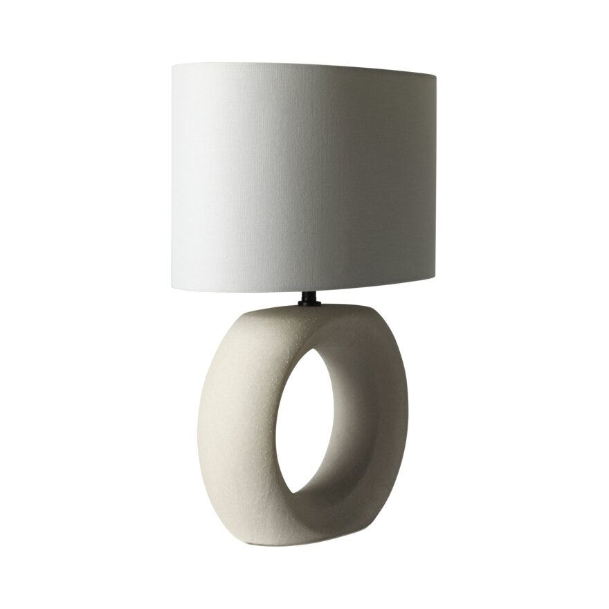 Sindig HOOP Bordlampe H51.5 cm i Beige/natur