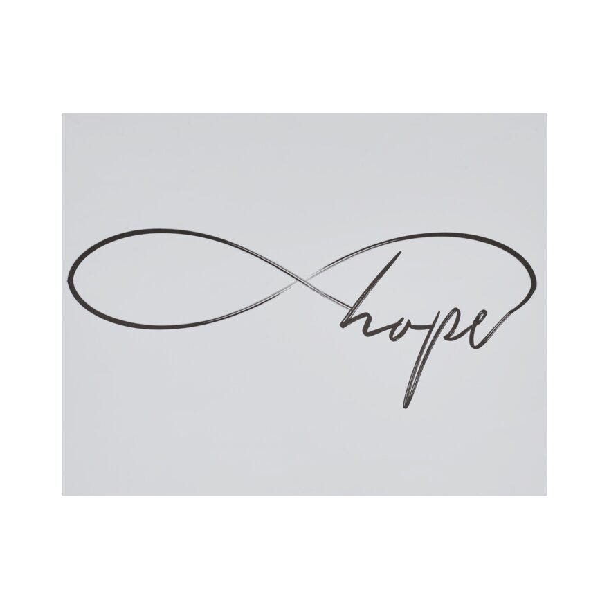 HOPE Poster 40x50 cm i Hvit