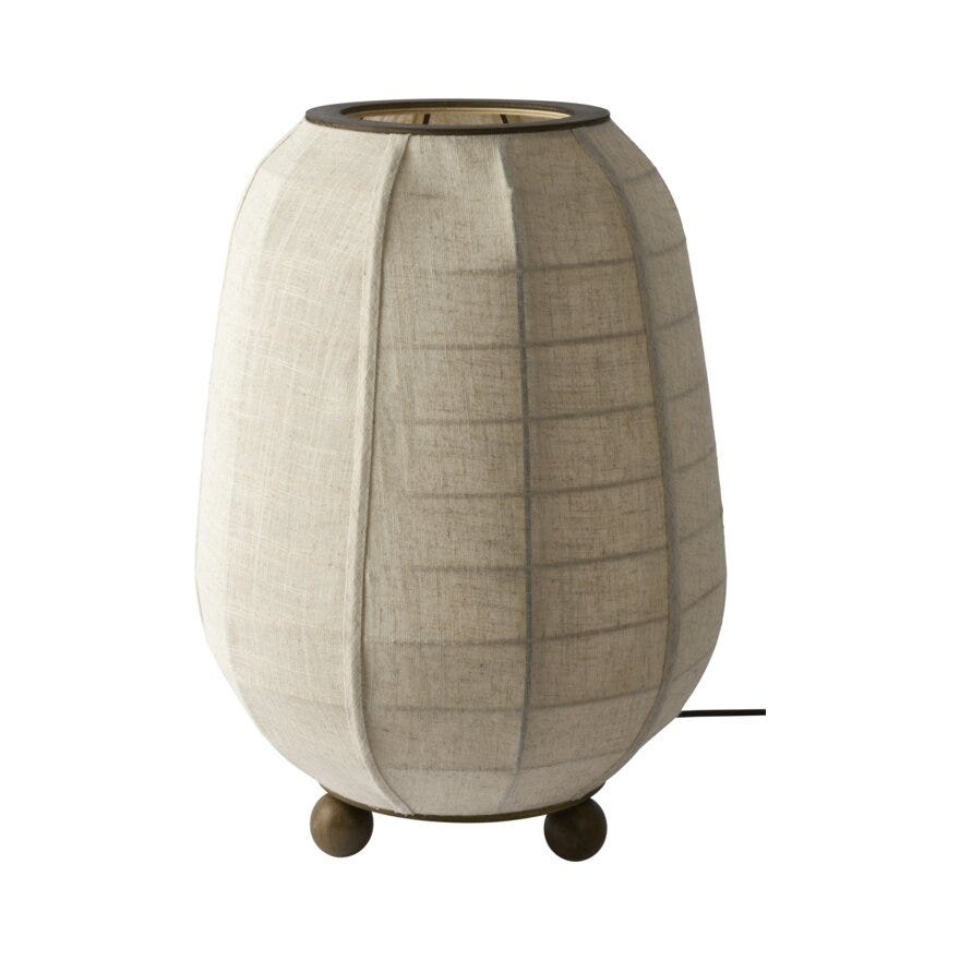 Sindig ISHIDA Bordlampe Ø40 cm i Beige/natur