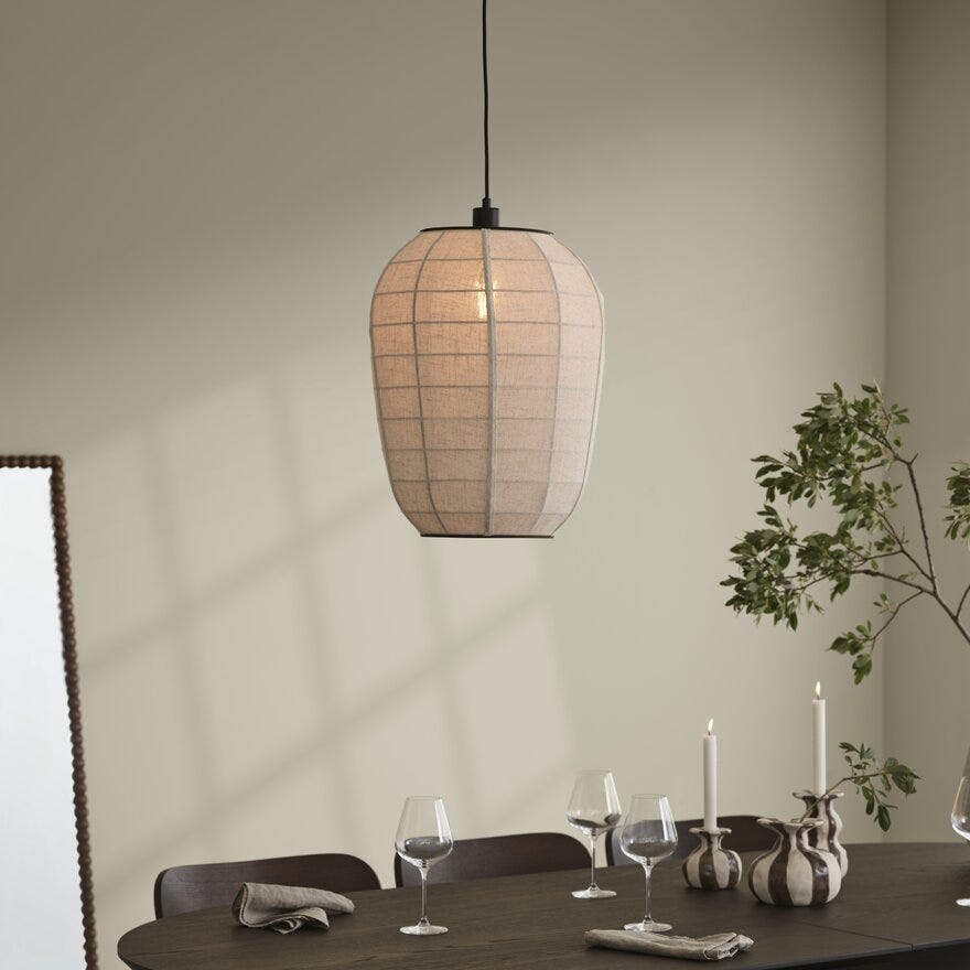 Sindig ISHIDA Taklampe Ø40 cm i Beige/natur