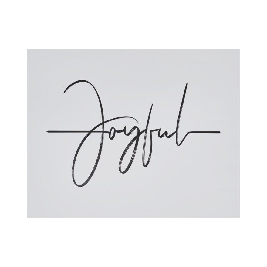 JOYFULL Poster 40x50 cm i Hvit