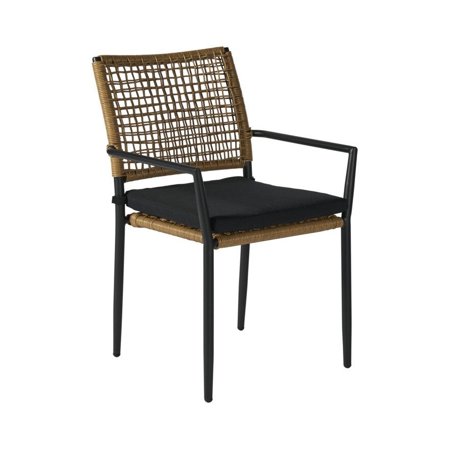 KORFU Spisestol i Beige/natur