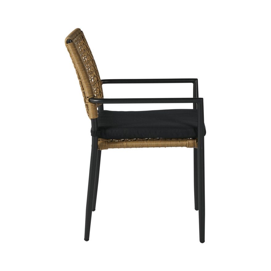 KORFU Spisestol i Beige/natur