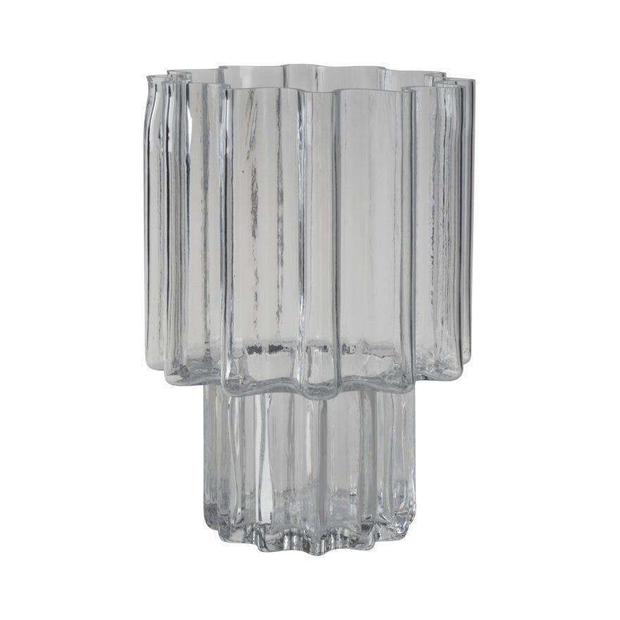 Sindig LARA Vase H25 cm i Klar