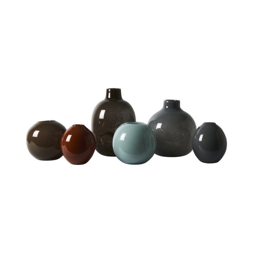 Sindig LIVIA Vase H14 cm i Grå