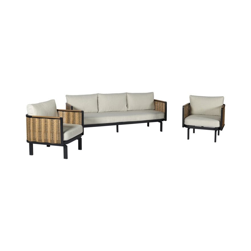 MARSEILLE Sofagruppe i Beige/natur