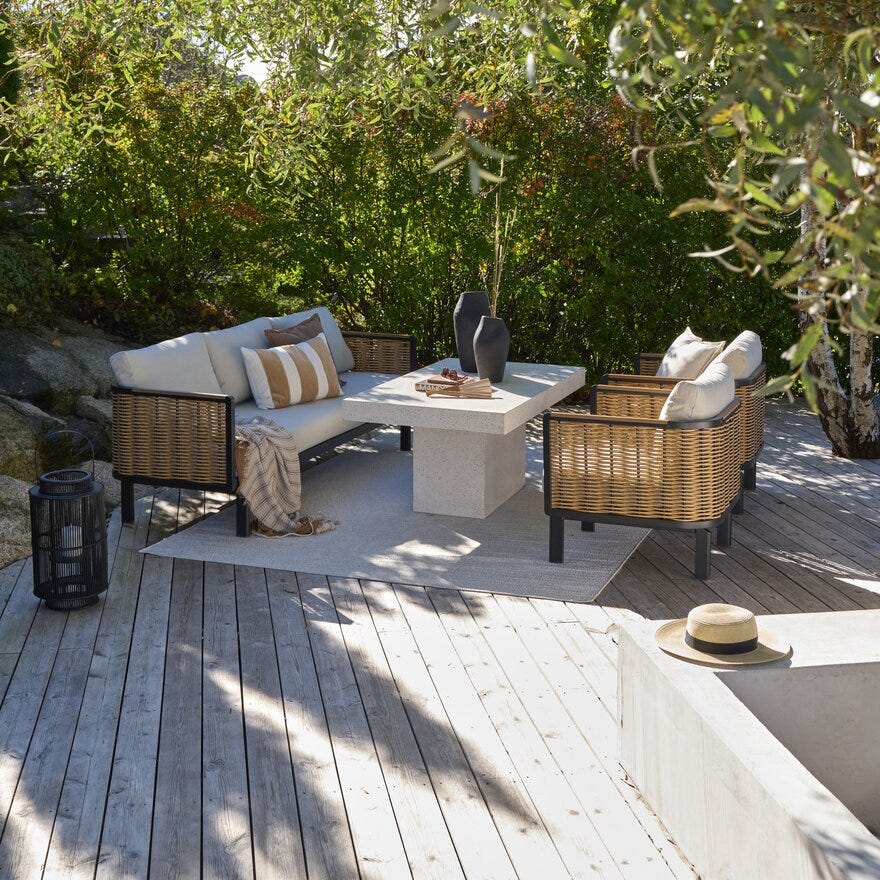 MARSEILLE Sofagruppe i Beige/natur