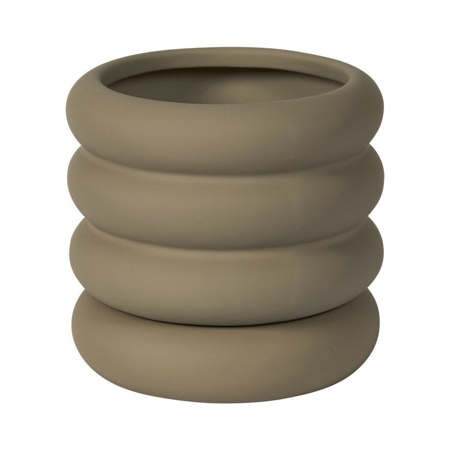 Sindig MAYA Blomsterpotte Ø19 cm i Beige/natur