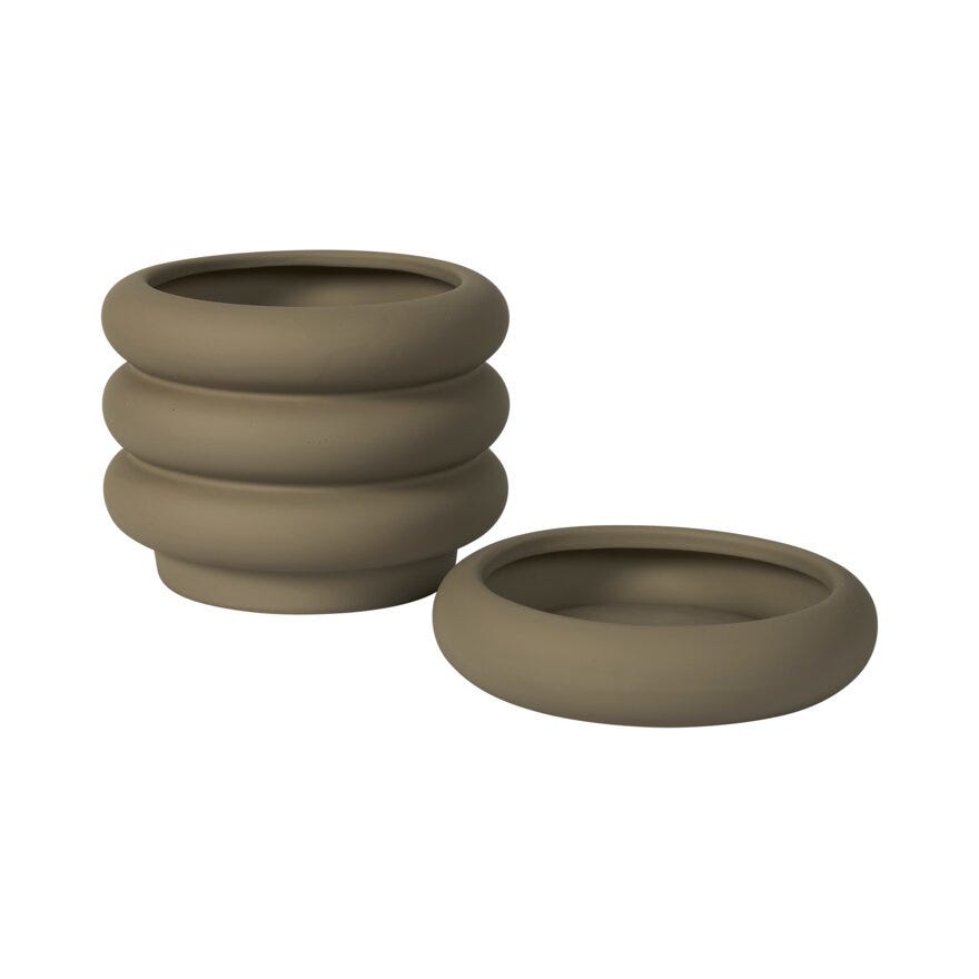 Sindig MAYA Blomsterpotte Ø14 cm i Beige/natur