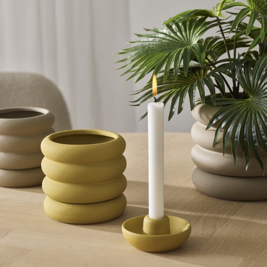 Sindig MAYA Blomsterpotte Ø19 cm i Beige/natur