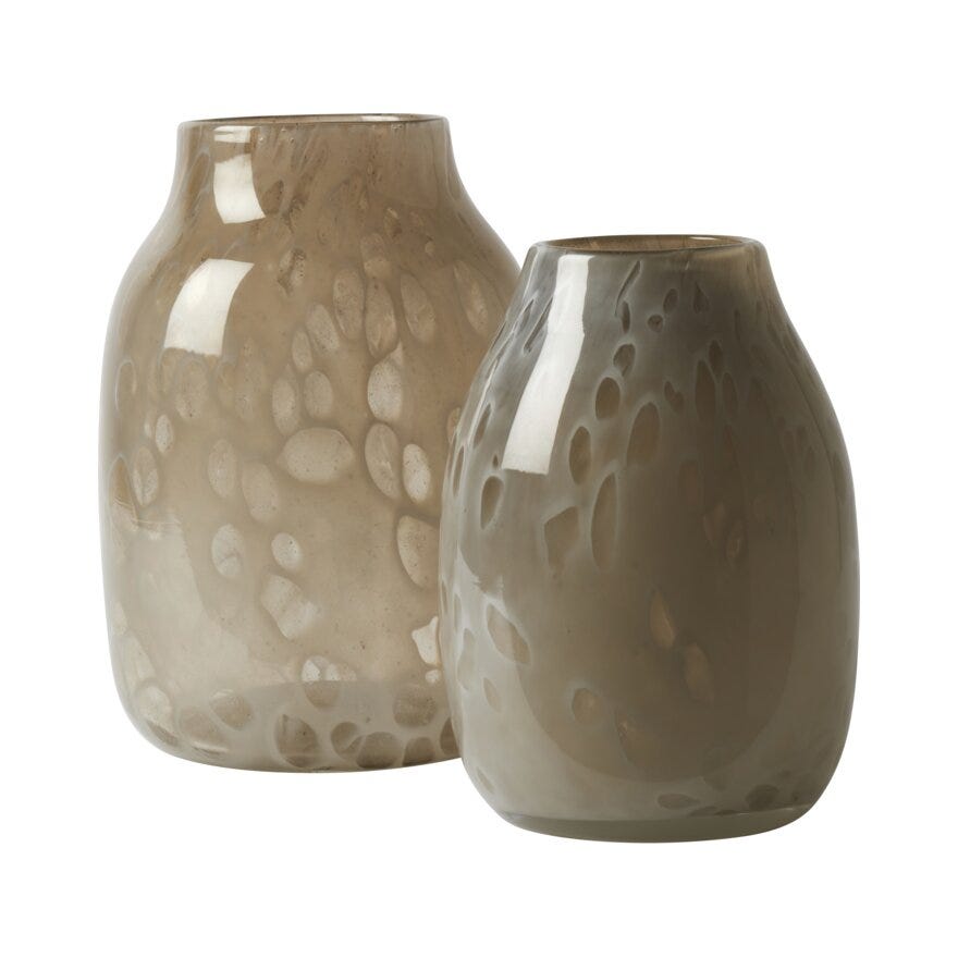 Sindig MEXA Vase H18 cm i Beige/natur