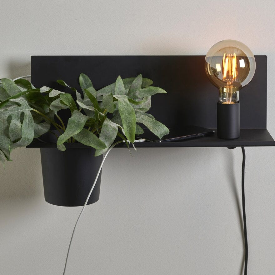 MULTI Vegglampe H25.5 cm i Svart