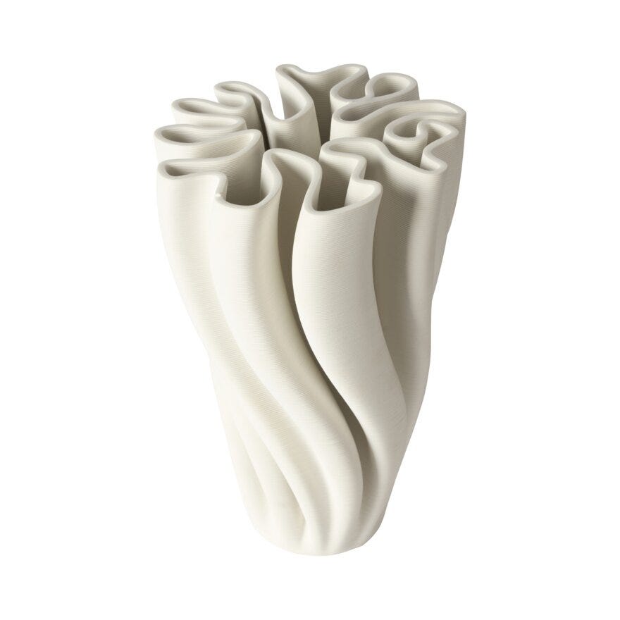 Sindig NAKA Vase H23.5 cm i Hvit