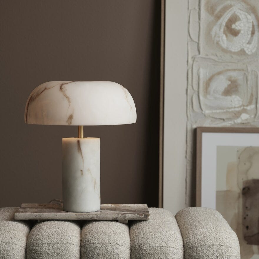 Sindig PALAZZO Bordlampe H34 cm i Hvit
