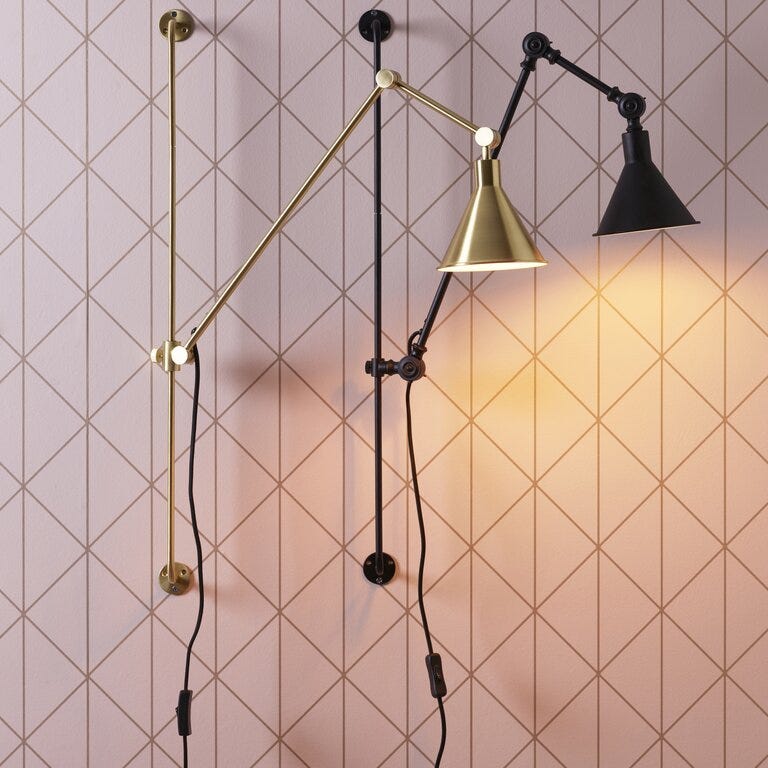 READ Vegglampe H81 cm i Brun