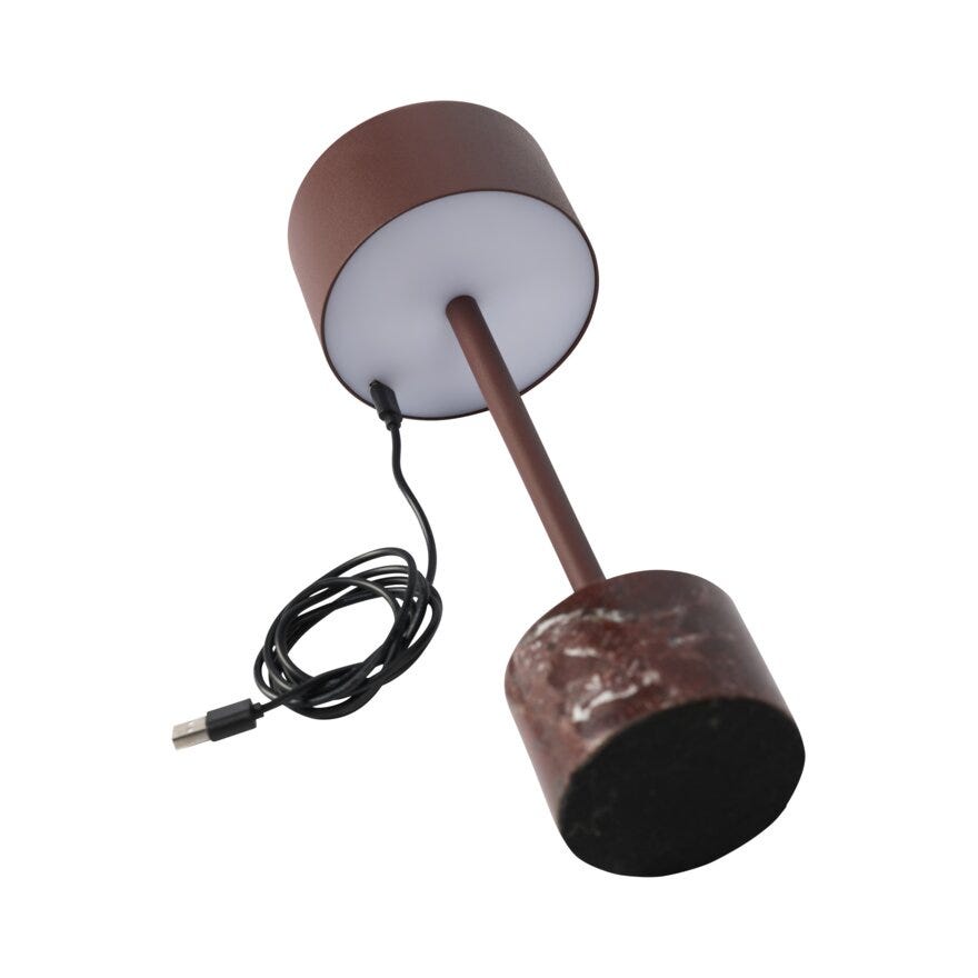 Sindig RICCIE Bordlampe oppladbar H30 cm i Rød