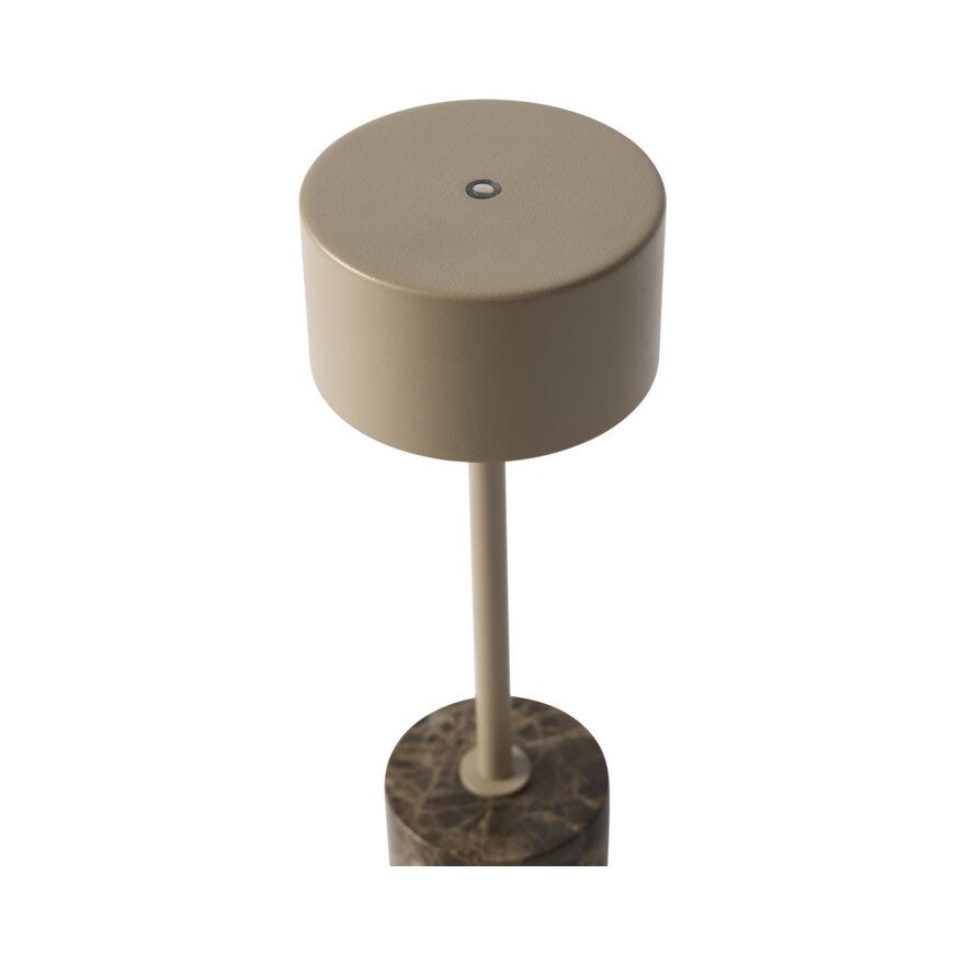 Sindig RICCIE Bordlampe oppladbar H30 cm i Beige/natur