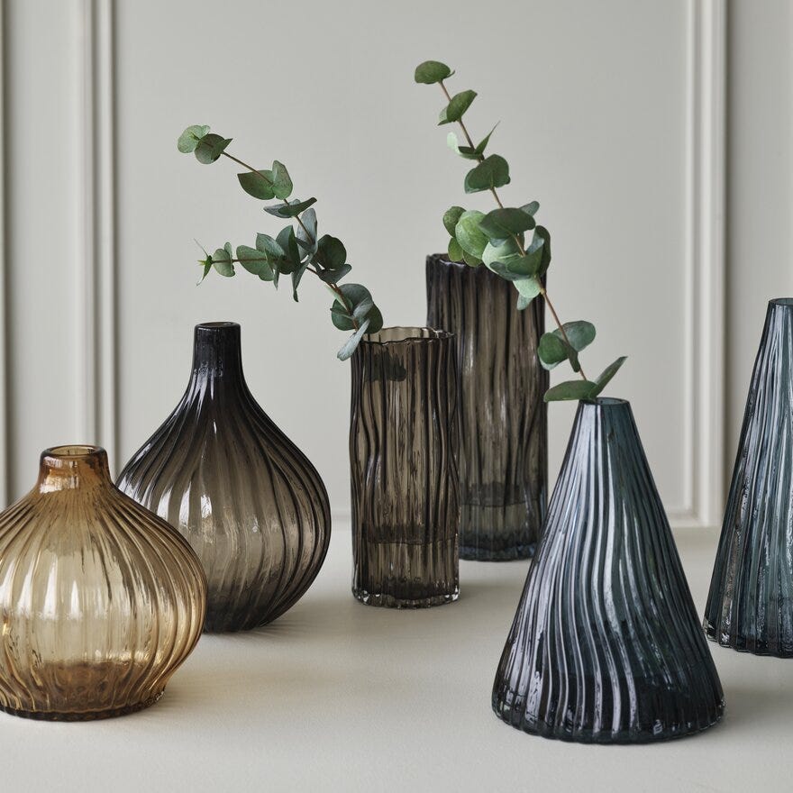 Sindig RIVER Vase H25 cm i Blå