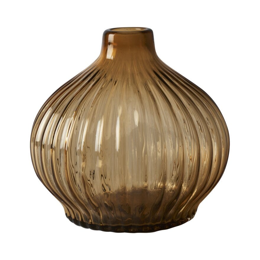 Sindig RIVER Vase H21 cm i Brun