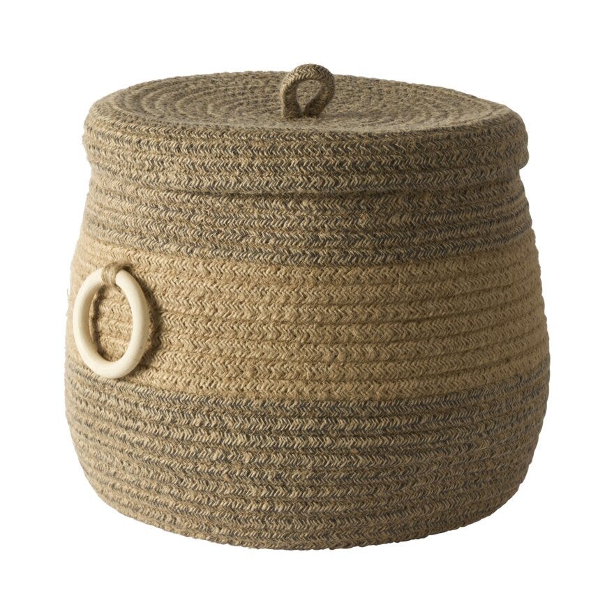 Sindig SARU Kurv Ø32 cm i Beige/natur