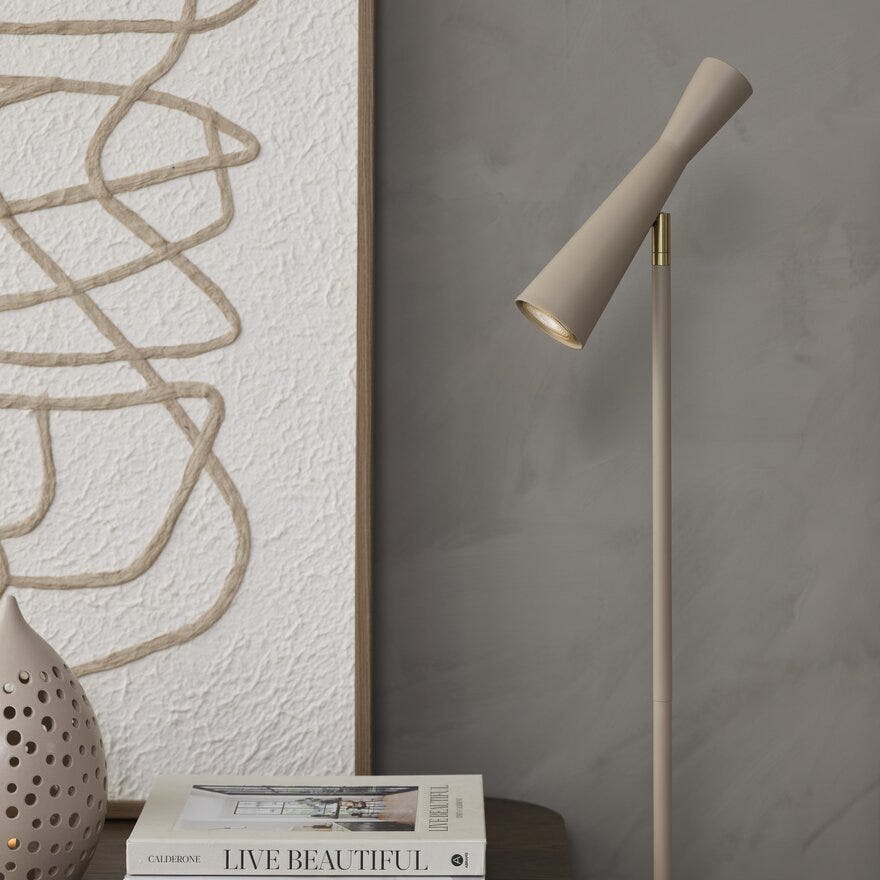 Sindig SCOOP Gulvlampe H143 cm i Beige/natur