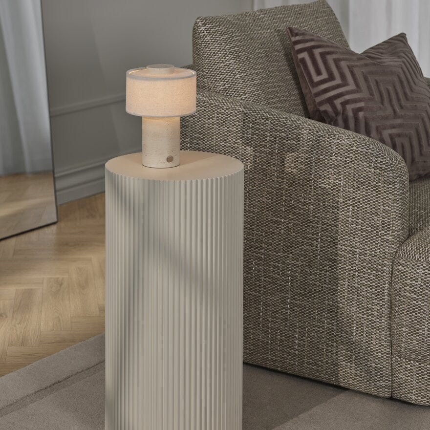 MUSE Loungestol i Beige/natur